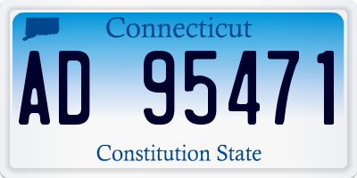 CT license plate AD95471