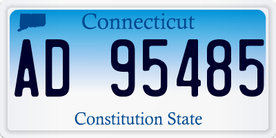 CT license plate AD95485