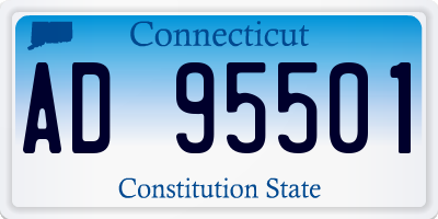 CT license plate AD95501