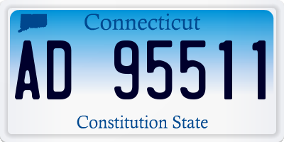 CT license plate AD95511