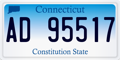 CT license plate AD95517