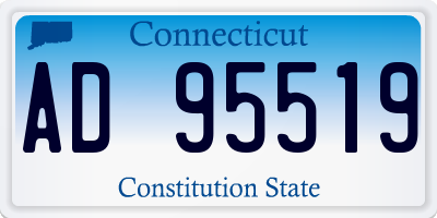 CT license plate AD95519