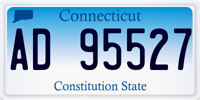CT license plate AD95527