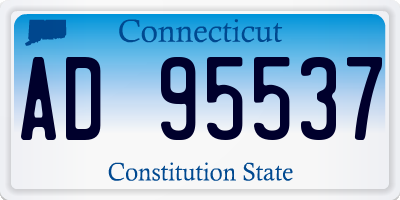 CT license plate AD95537