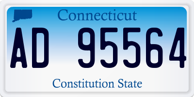 CT license plate AD95564