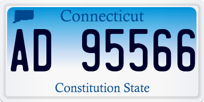 CT license plate AD95566