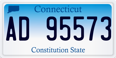 CT license plate AD95573