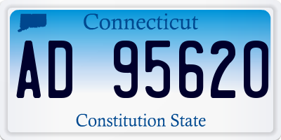 CT license plate AD95620
