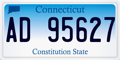 CT license plate AD95627