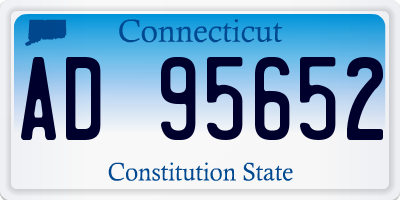 CT license plate AD95652