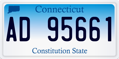 CT license plate AD95661