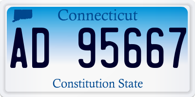 CT license plate AD95667
