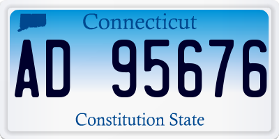 CT license plate AD95676