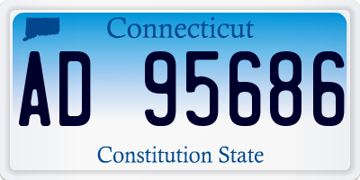 CT license plate AD95686