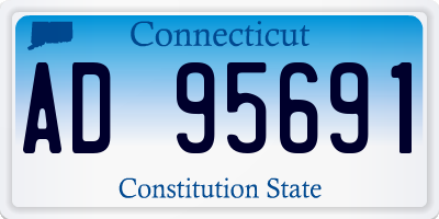 CT license plate AD95691