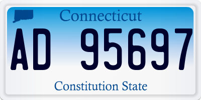 CT license plate AD95697