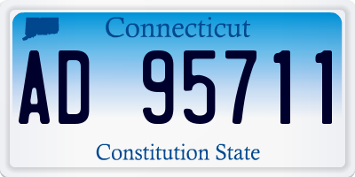 CT license plate AD95711