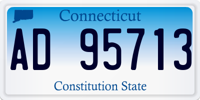CT license plate AD95713