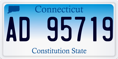 CT license plate AD95719
