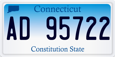 CT license plate AD95722