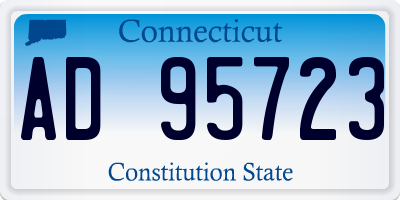 CT license plate AD95723
