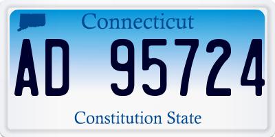 CT license plate AD95724