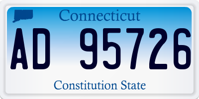 CT license plate AD95726
