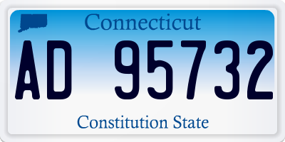 CT license plate AD95732