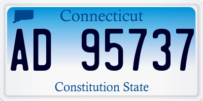 CT license plate AD95737