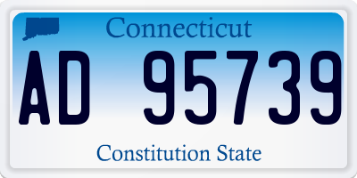 CT license plate AD95739