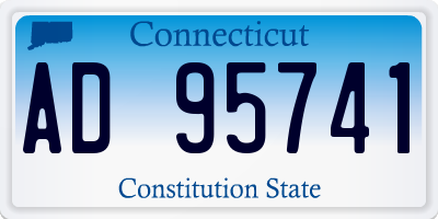 CT license plate AD95741