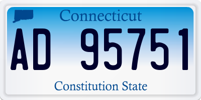 CT license plate AD95751