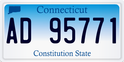 CT license plate AD95771