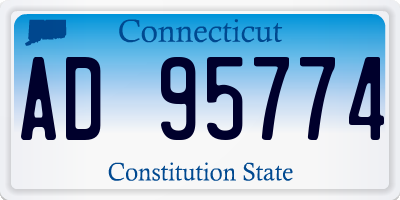 CT license plate AD95774