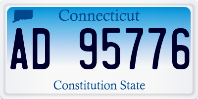 CT license plate AD95776