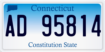 CT license plate AD95814