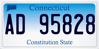 CT license plate AD95828