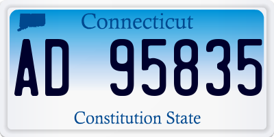 CT license plate AD95835