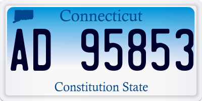 CT license plate AD95853