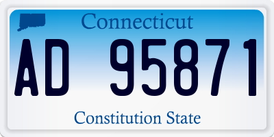 CT license plate AD95871