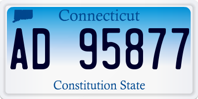 CT license plate AD95877
