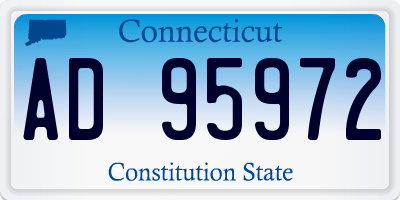 CT license plate AD95972