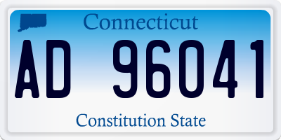 CT license plate AD96041