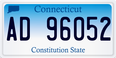 CT license plate AD96052