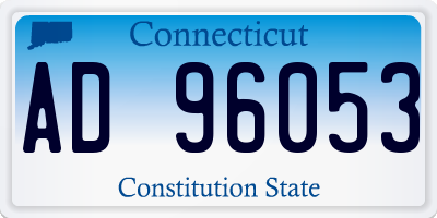 CT license plate AD96053