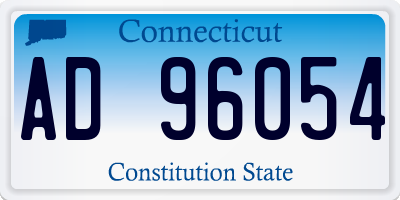 CT license plate AD96054