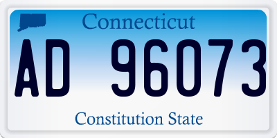 CT license plate AD96073