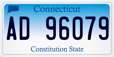 CT license plate AD96079