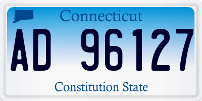 CT license plate AD96127