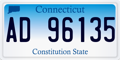 CT license plate AD96135